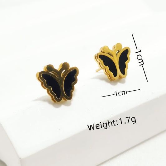 Aretes inox chapado 31