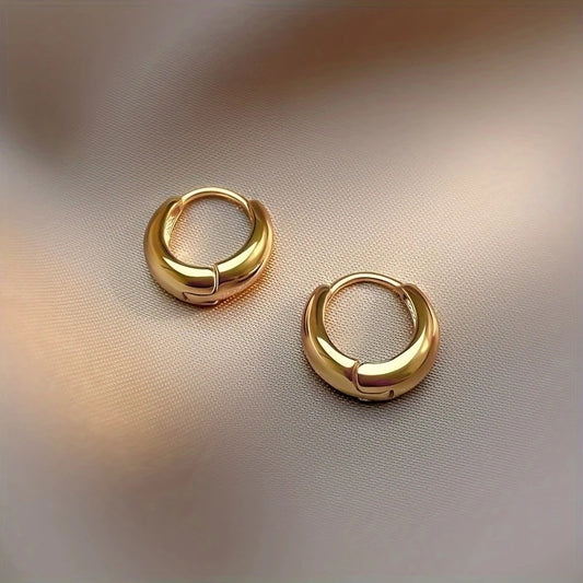 Aretes inox chapado 371