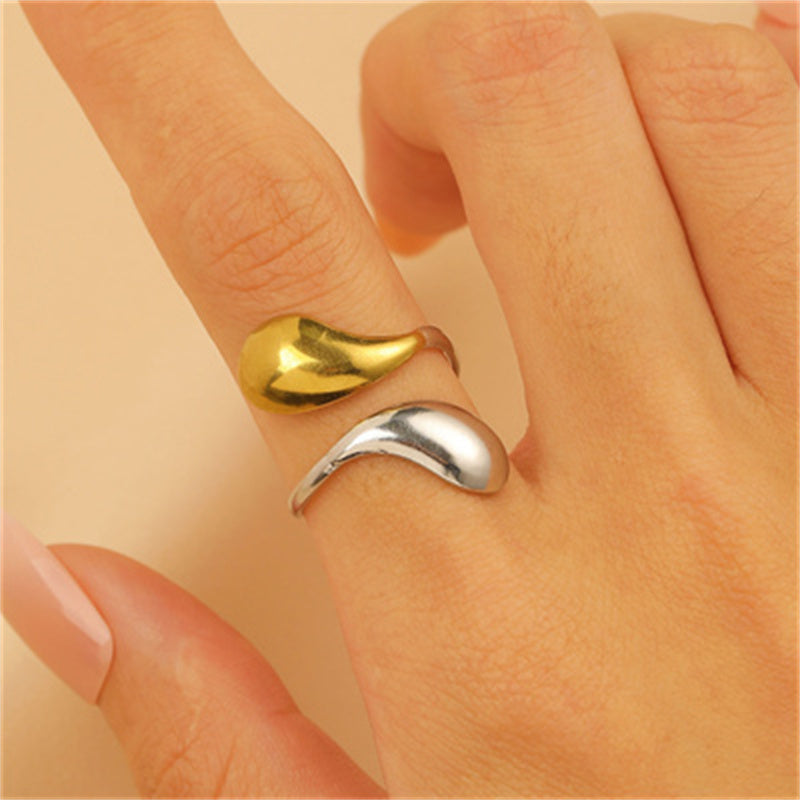 Anillo inox chapado 60