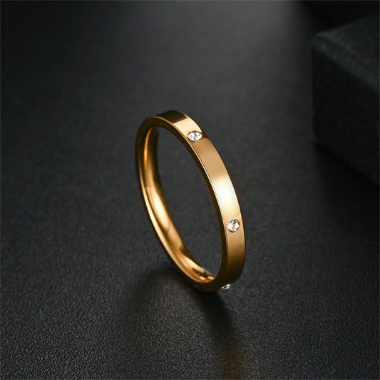 Anillo inox chapado 84