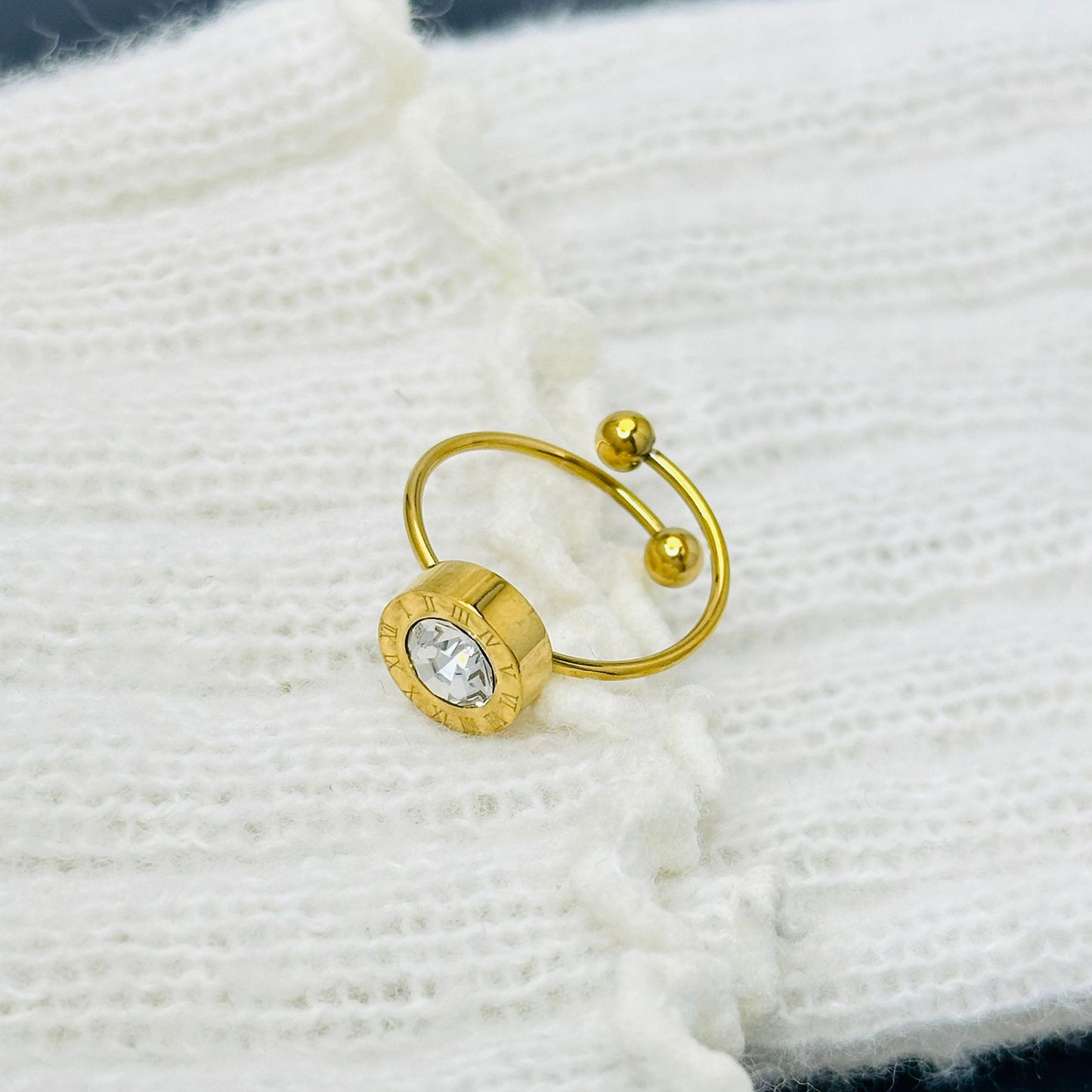 Anillo inox chapado 141