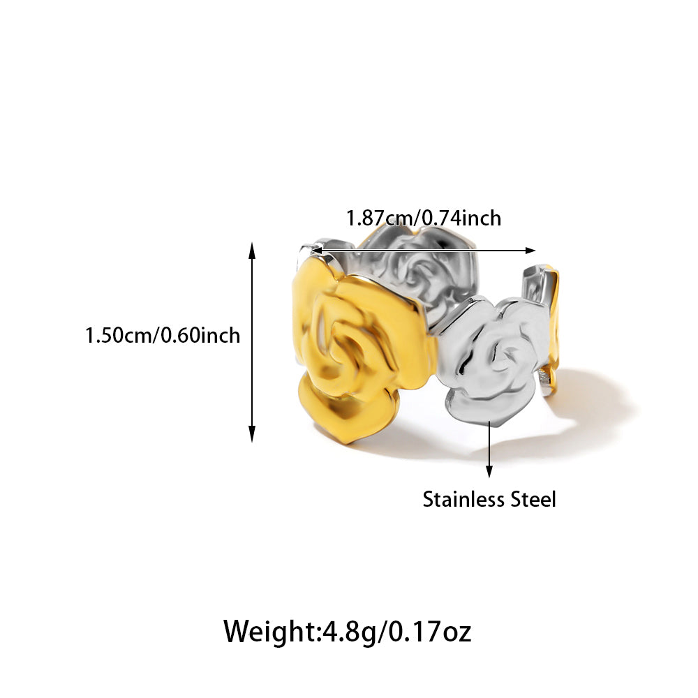 Anillos inox chapado 287