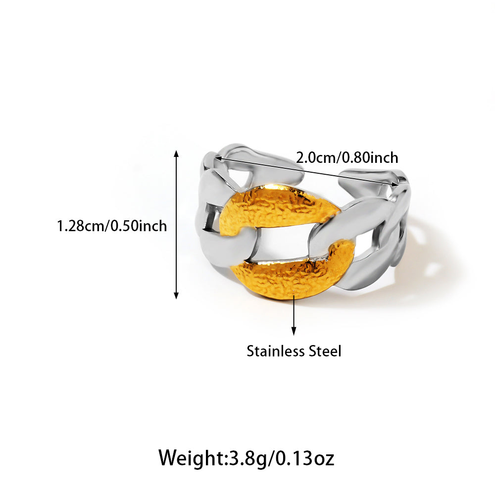 Anillos inox chapado 178