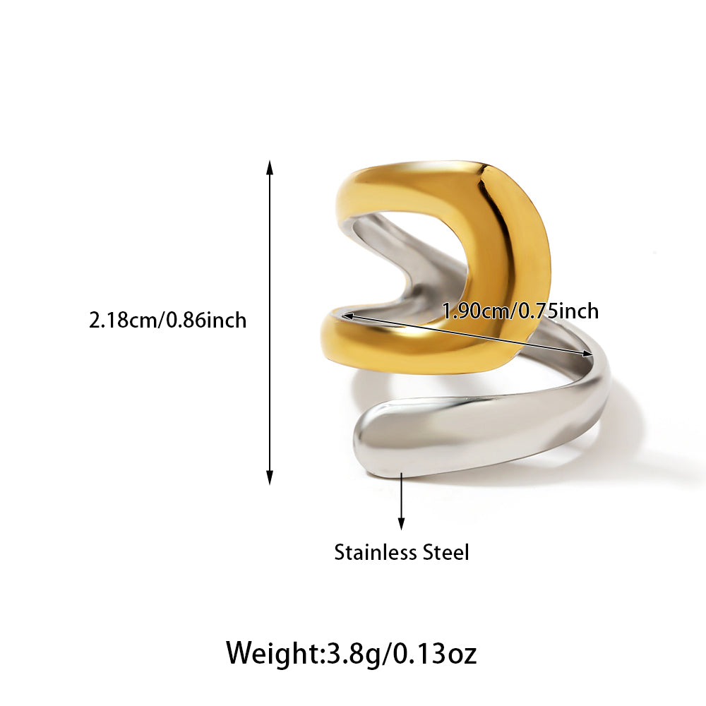 Anillos inox chapado 266