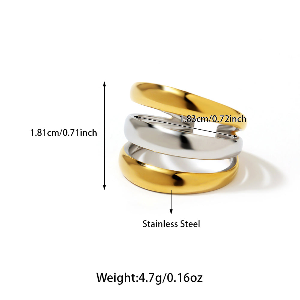 Anillos inox chapado 200