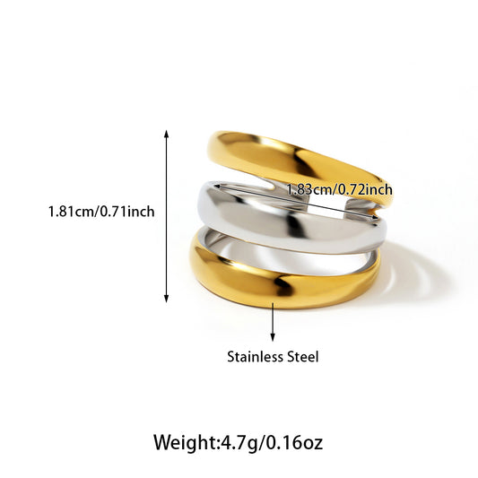 Anillos inox chapado 200
