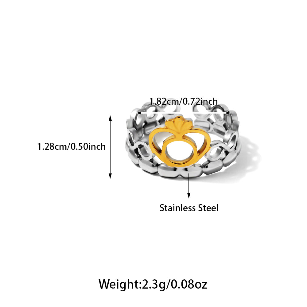 Anillos inox chapado 199