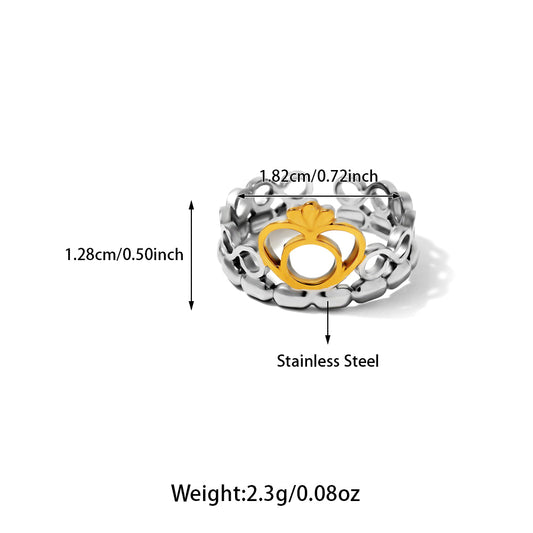 Anillos inox chapado 199