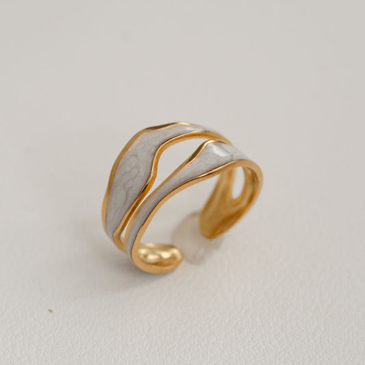 Anillo inox chapado 101