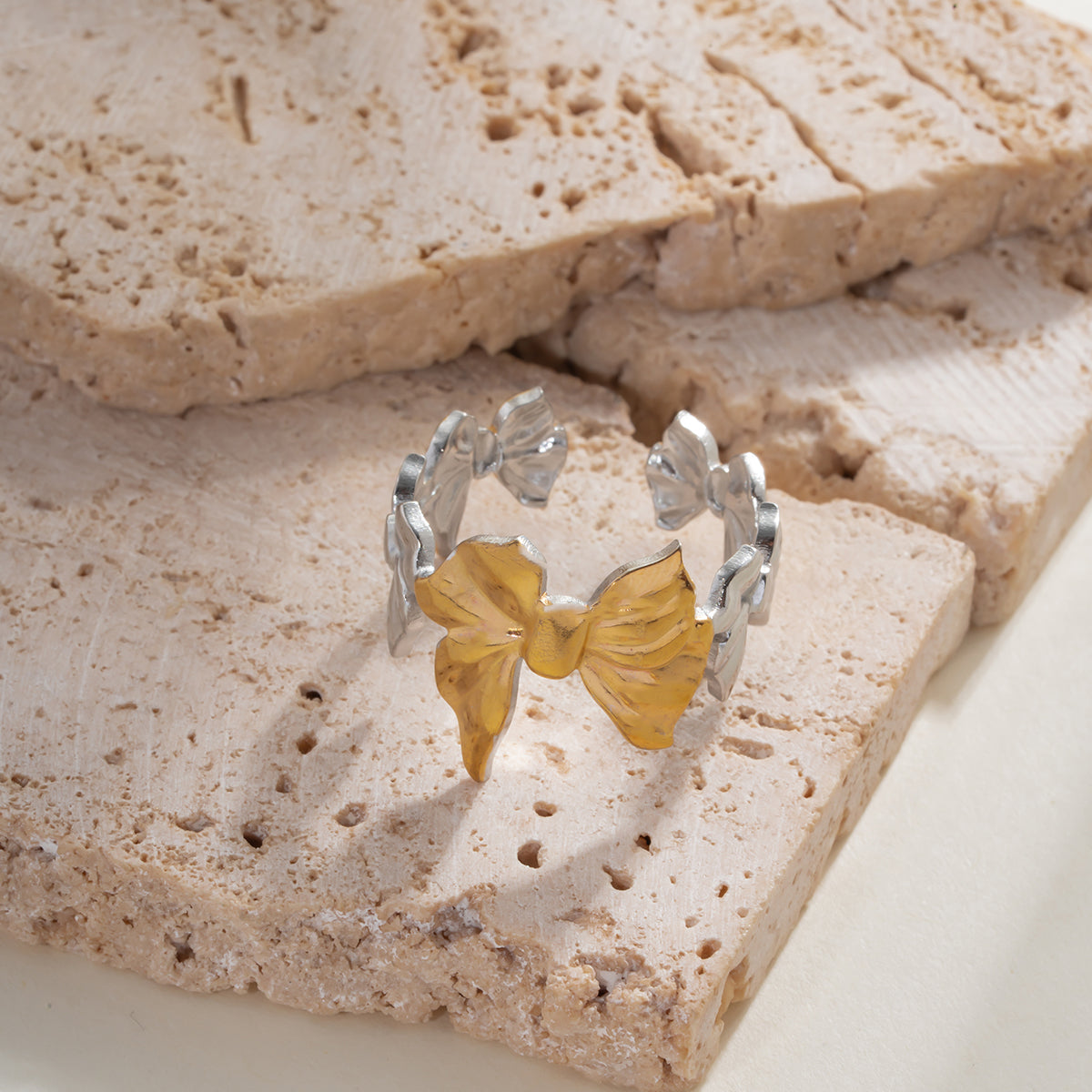 Anillo inox chapado 47