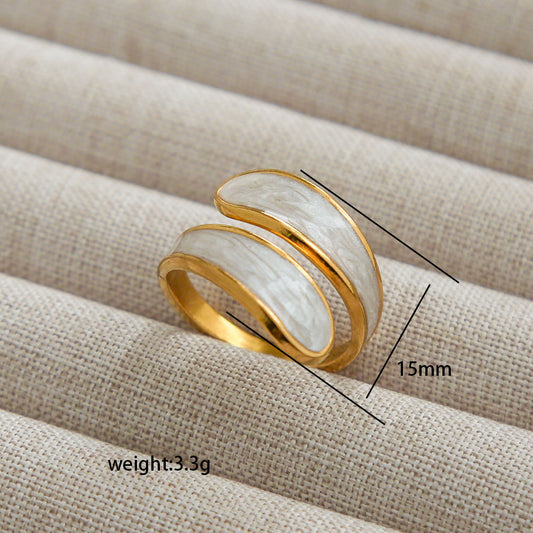 Anillo inox chapado 95