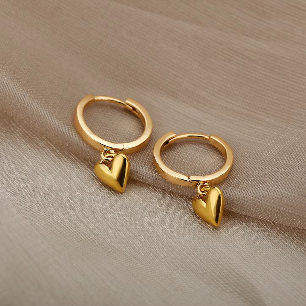 Aretes inox chapado 460