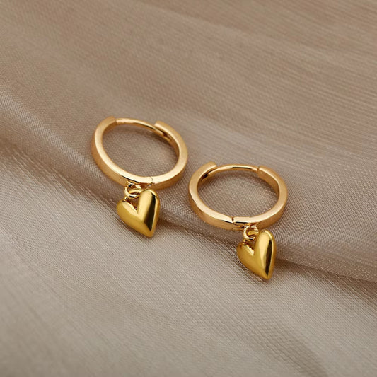 Aretes inox chapado 460