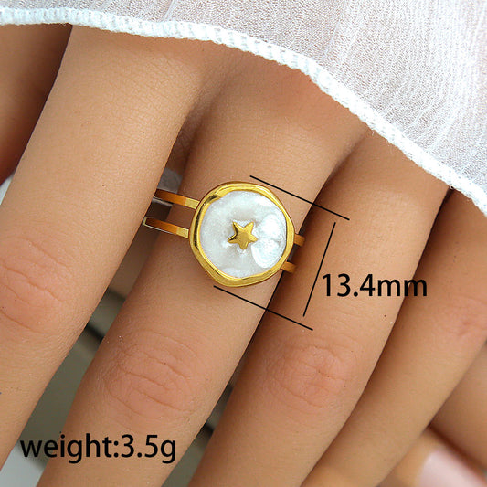 Anillo inox, chapado 159