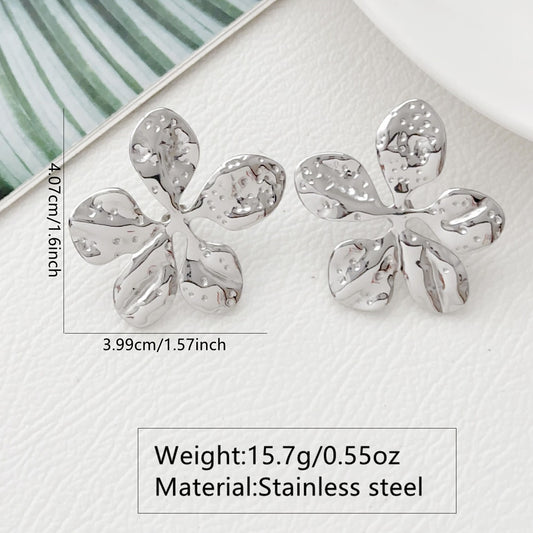 Aretes inox chapado 219