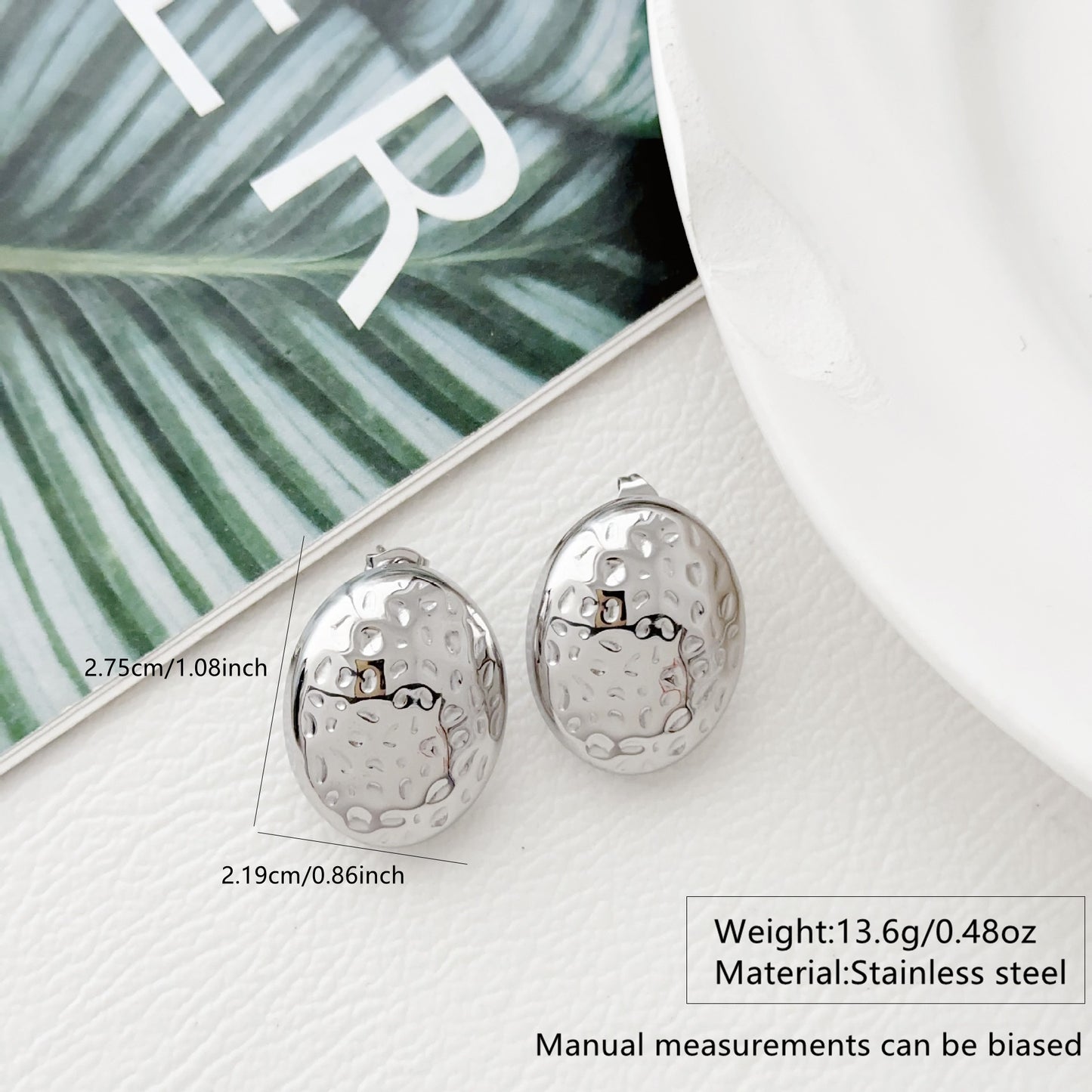 Aretes inox chapado 268