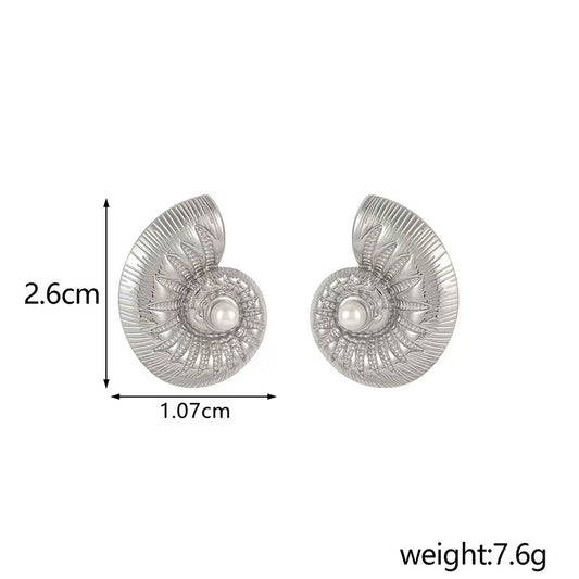 Aretes inox chapado 221