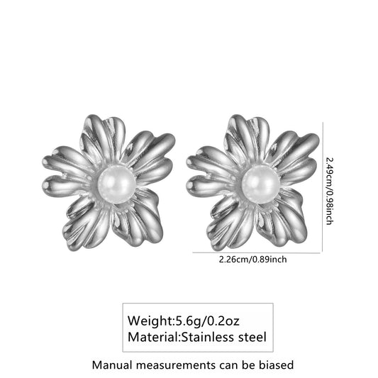 Aretes inox chapado 401