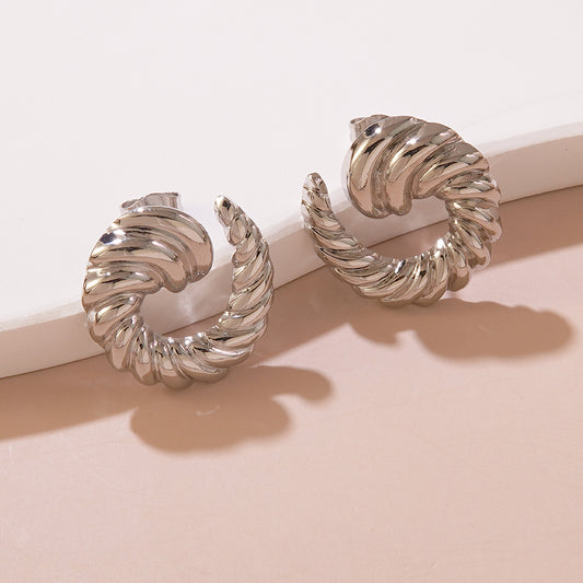 Aretes inox chapado 267