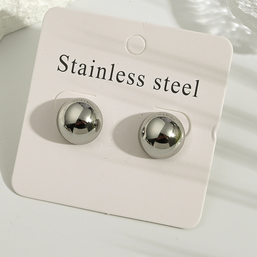 Aretes inox chapado 345