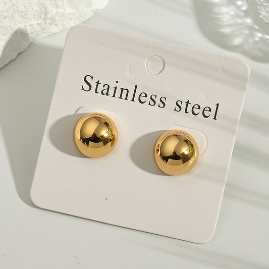 Aretes inox chapado 226