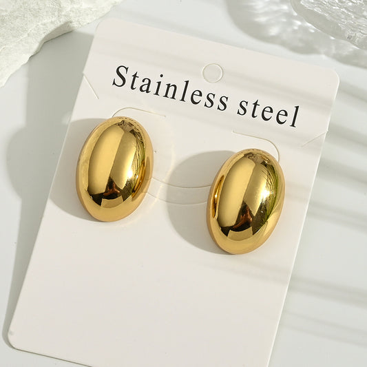 Aretes inox chapado 343