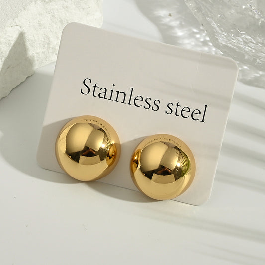 Aretes inox chapado 342