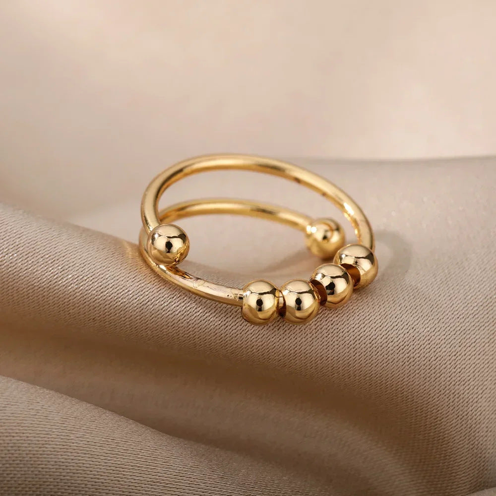 Anillo inox chapado 119