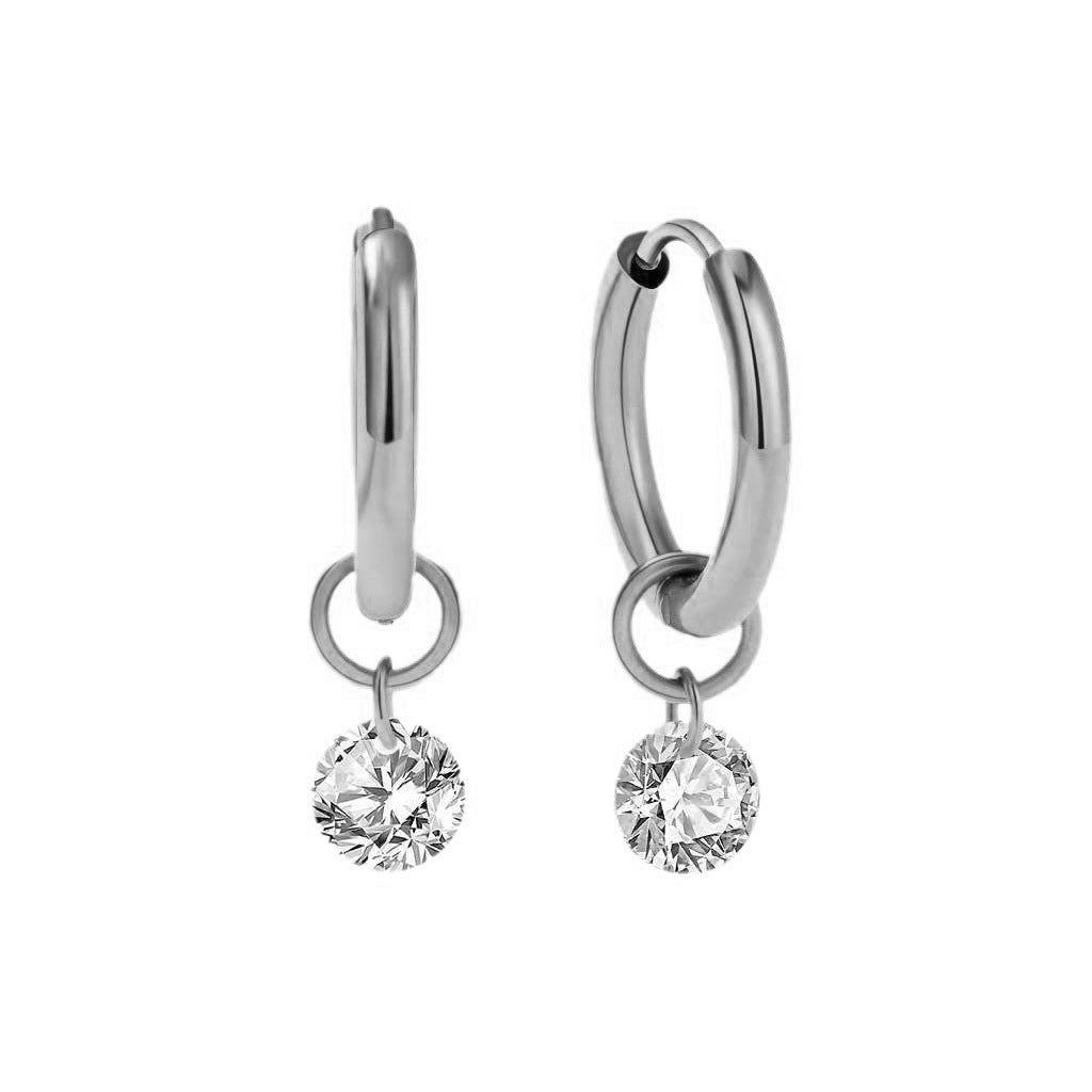 Aretes inox chapado 429