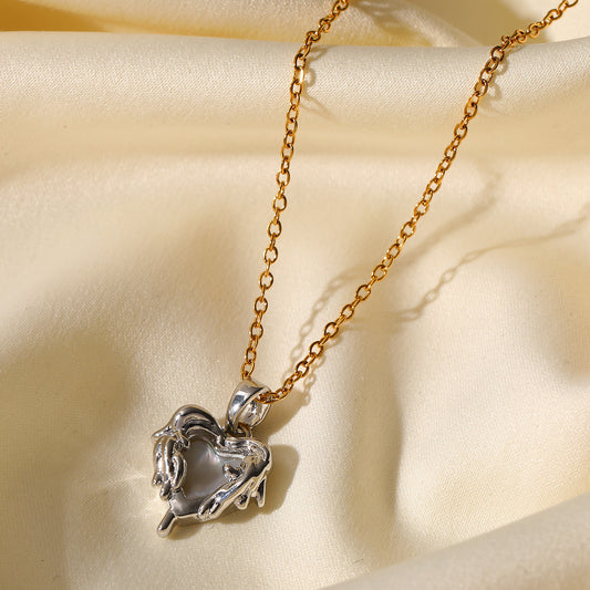 Collar inox chapado 26