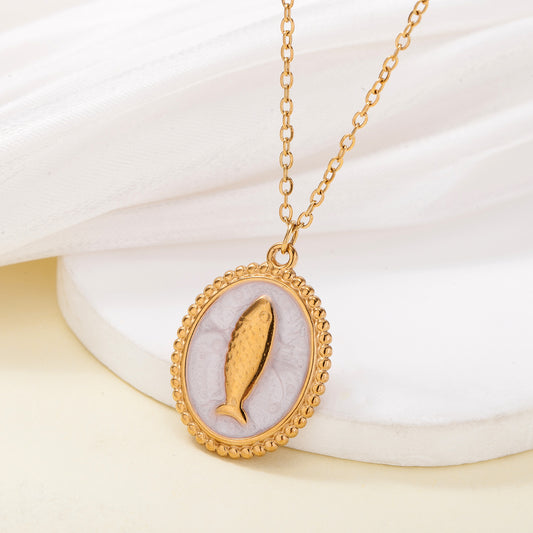 Collar inox chapado 138