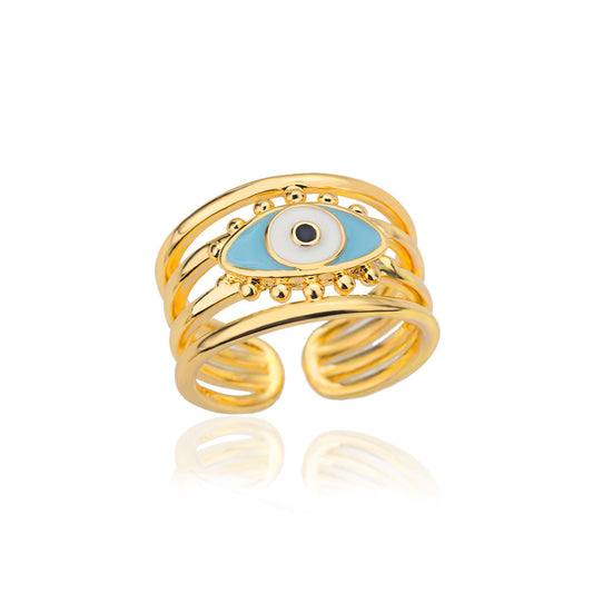 Anillo inox chapado 146