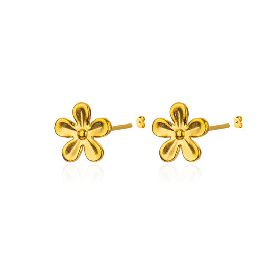 Aretes inox chapado 464
