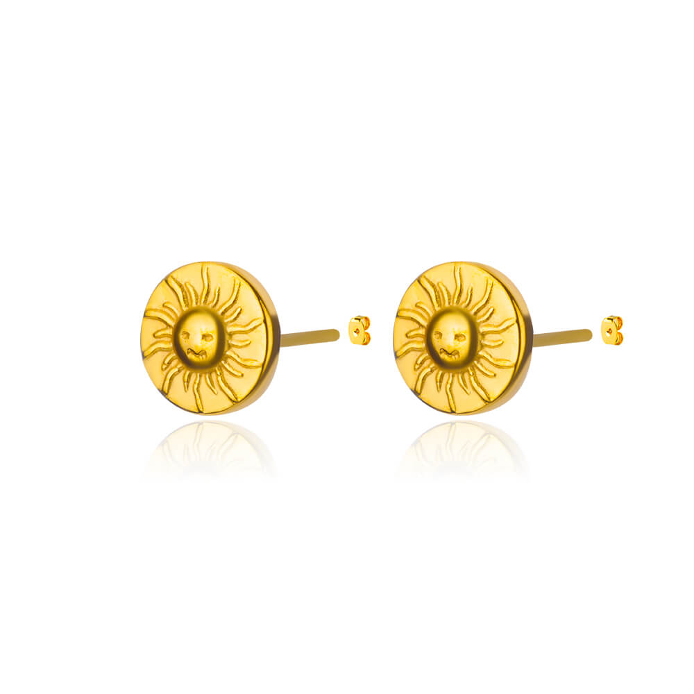 Aretes inox chapado 440
