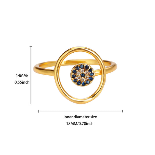 Anillo inox chapado 145