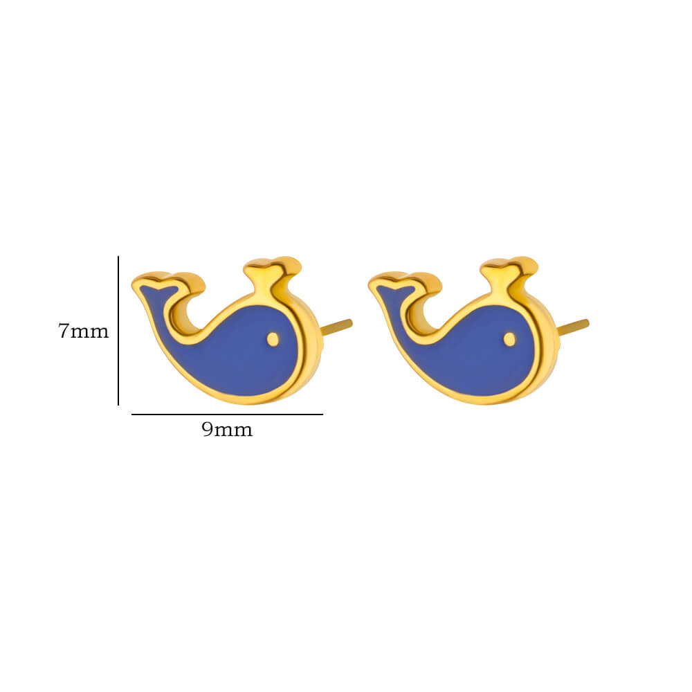 Aretes inox chapado 471
