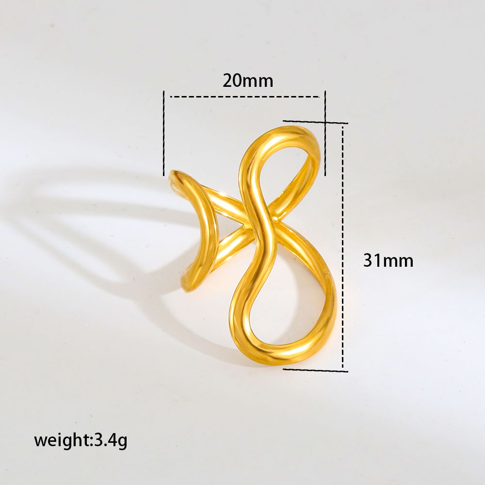 Anillo inox chapado 108