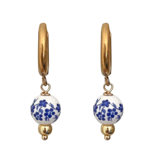 Aretes inox chapado 579