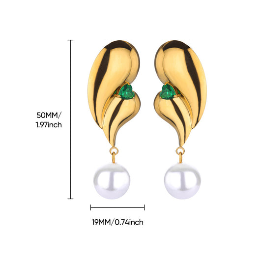 Aretes inox chapado 35