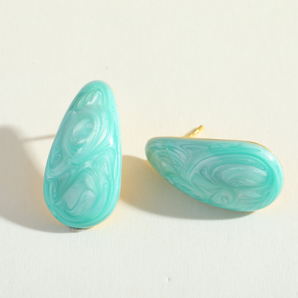 Aretes inox chapado 25