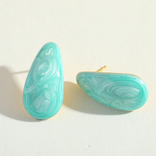 Aretes inox chapado 25