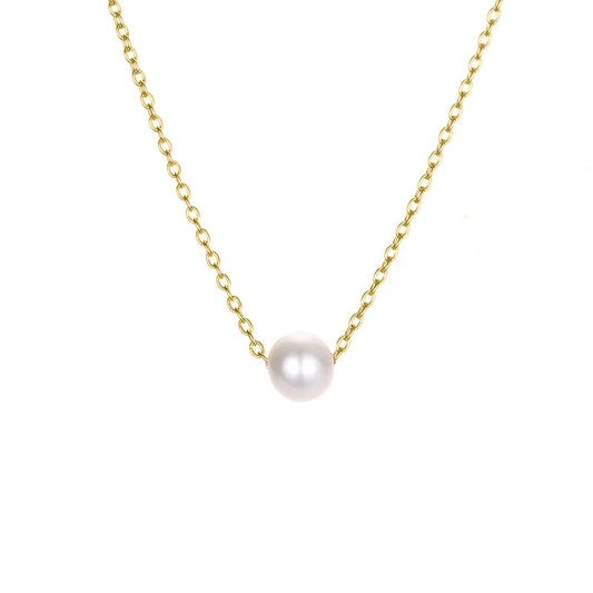 Collar inox chapado 123