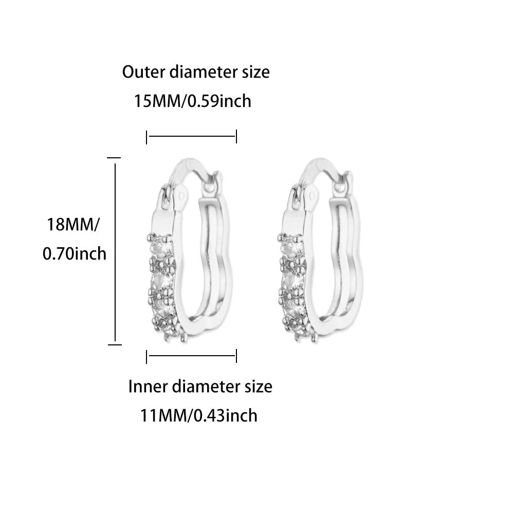 Aretes inox chapado 93