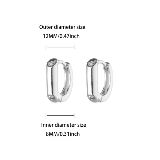 Aretes inox chapado 91