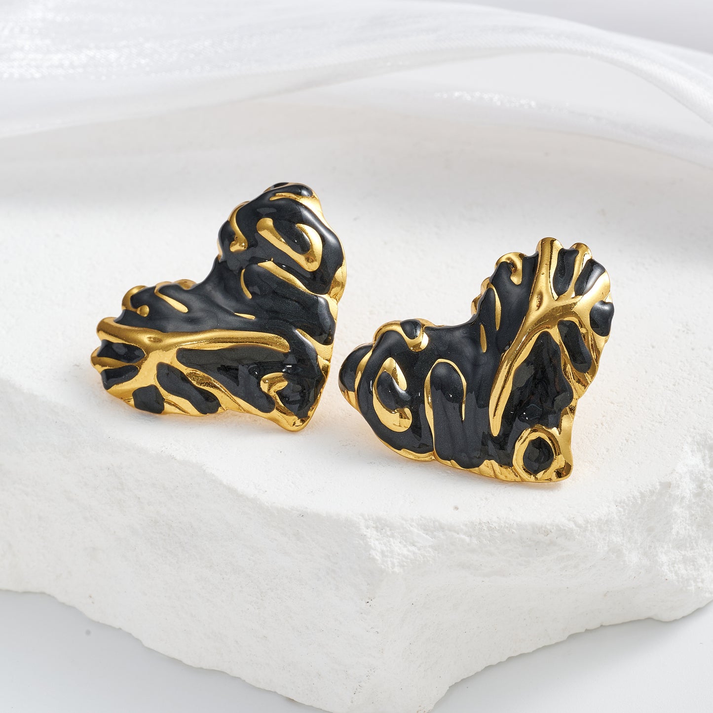 Aretes inox chapado 347