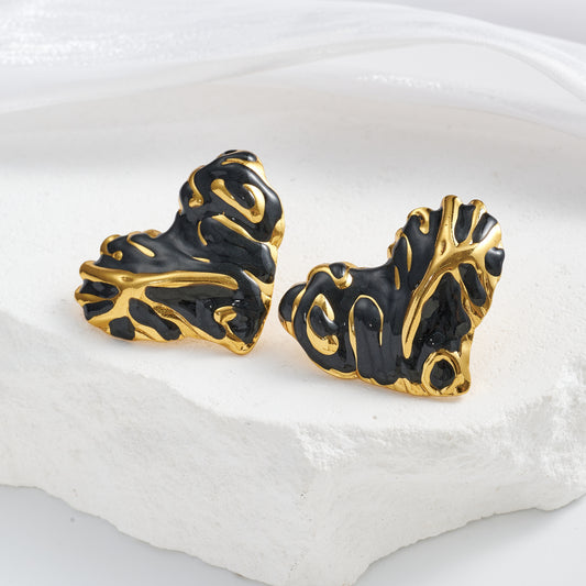 Aretes inox chapado 347