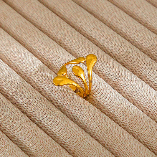 Anillo inox chapado 88