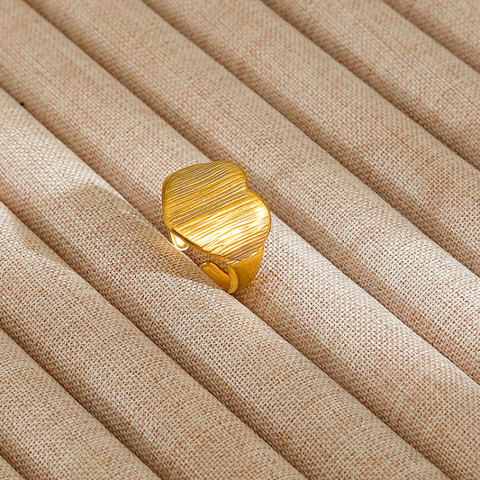 Anillo inox chapado 90