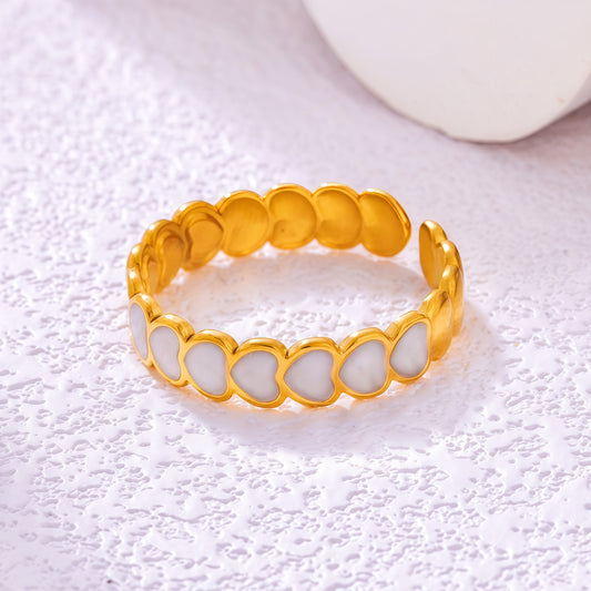 Anillo inox chapado 16