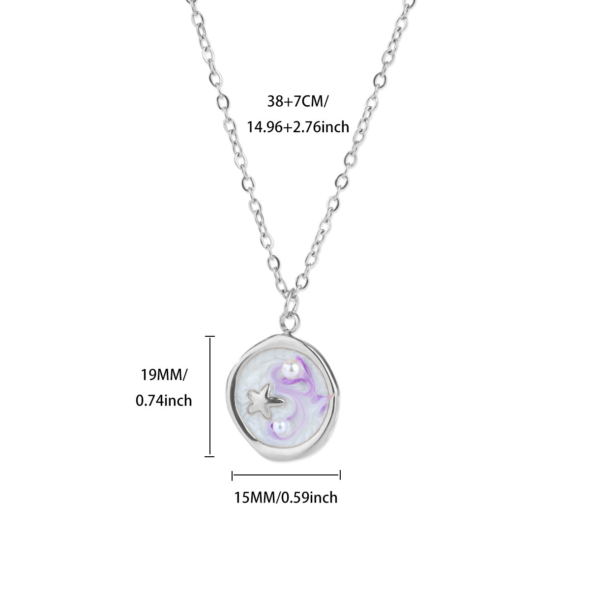 Collar inox chapado 157